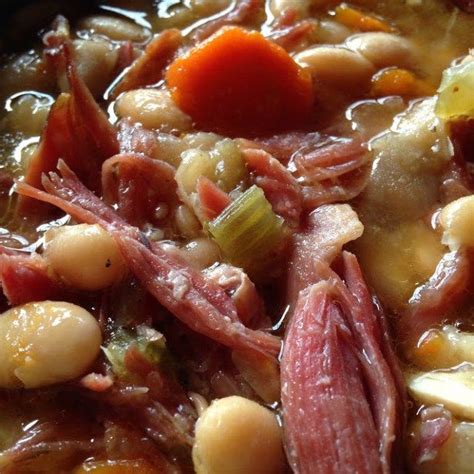 Slow Cooker White Beans With Smoked Ham Hocks Turnips Tangerines Recipe Slow Cooker Beans