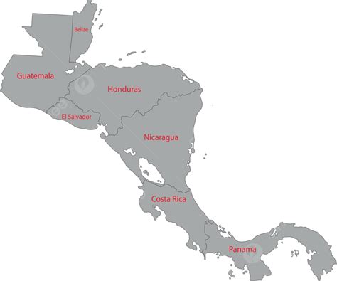 central america map vector clipart large size png ima
