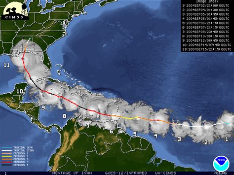 Hurricane ivan was the strongest storm of the 2004 atlantic hurricane season, reaching category 5 status on multiple occasions in the caribbean sea before. CaneTalk: Re: Hurricane Ivan 9/15-16 2004