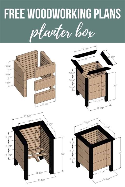 Diy Planter Boxes Free Build Plans Making Manzanita Diy Wood