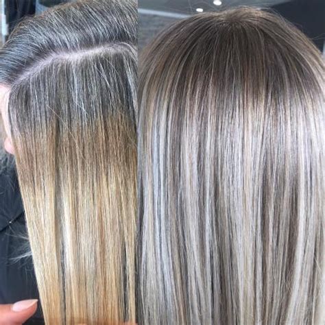 Blending your grey hair is not really hard these days since you can get some white dye in there and that's pretty trendy right now. 5 Ideas for Blending Gray Hair With Highlights and Lowlights