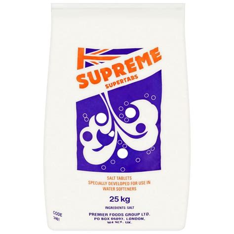 Underneath the comparison chart you'll see an. Supreme Supertabs Water Softening Salt Tablets, 25kg ...