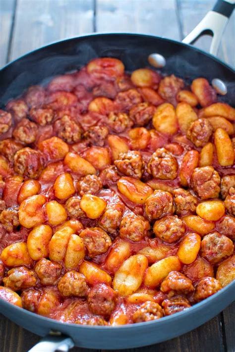 Made With Just 4 Ingredients In Less Than 30 Minutes This One Pot Sausage Gnocchi Is