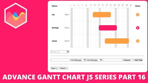 Advance Gantt Chart Js Series Part 16 Youtube