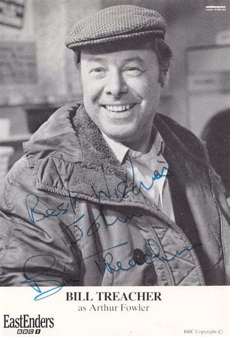 Bill Treacher Eastenders Vintage Bbc Hand Signed Cast Card Photo