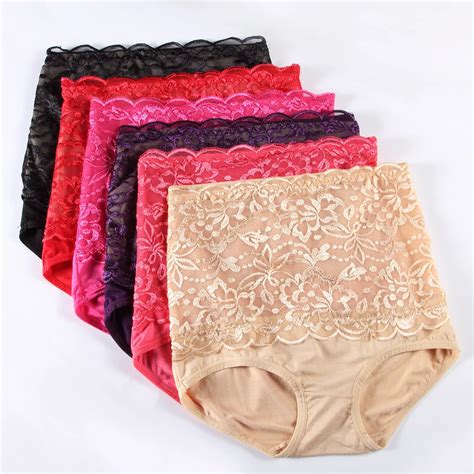 Buy Women Intimates Sexy Panties Lace High Waist Underwear Ultra Thin