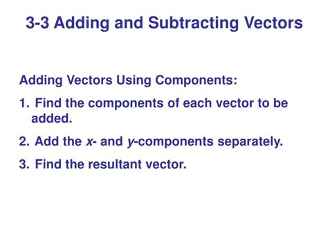 Ppt Chapter 3 Vectors In Physics Powerpoint Presentation Free