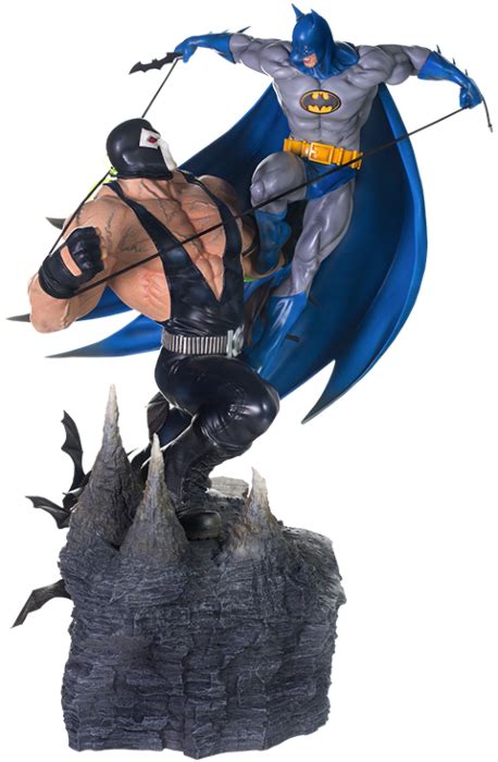 Batman Batman Vs Bane 16th Scale Diorama Statue By Iron Studios