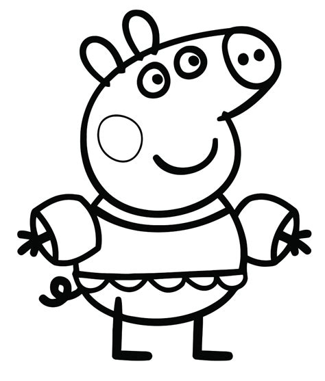 You can find here 2 free printable coloring pages of easy peppa pig. Peppa Pig coloring pages to print for free and color