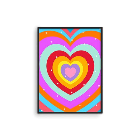 buy haus and hues heart pictures for walls y2k s for teen girls room decor aesthetic indie