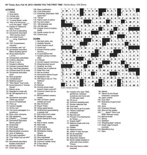 A free printable united states state abbreviations crossword puzzle that includes a puzzle and clue page as well as a solutions page. Free Printable Ny Times Crossword Puzzles