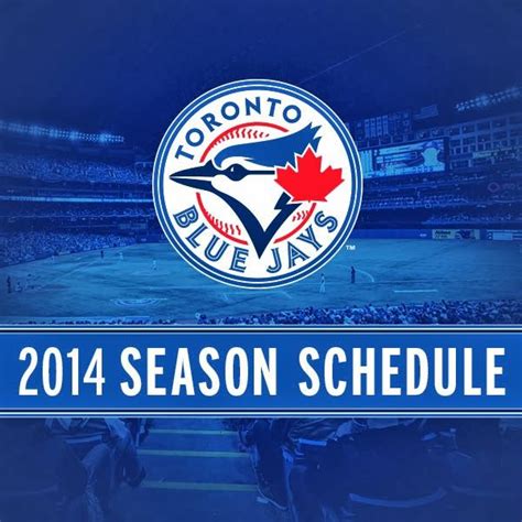 The 2021 toronto blue jays schedule is available right here at vivid seats. Toronto Blue Jays 2014 Schedule | Blue jays, Blue jays ...