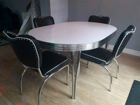 Dining Table And 4 Chairs Retro American 1950s Look In East