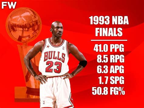 Michael Jordans Stats During The 1993 Nba Finals Were Unreal