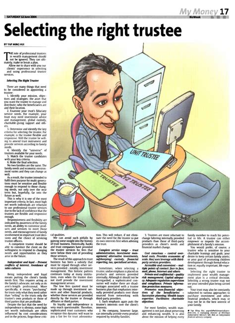 Whitman is the first and leading money optimisation advisory company in malaysia. Selecting The Right Trustee (The Star) - 12 Jun 2004 » Whitman