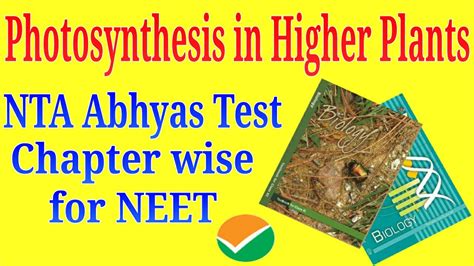 Photosynthesis In Higher Plants Class 11 Ncert Nta Abhyas Mcq For Neet
