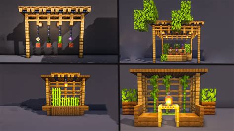 Minecraft 16 Garden Decoration Ideas Youtube