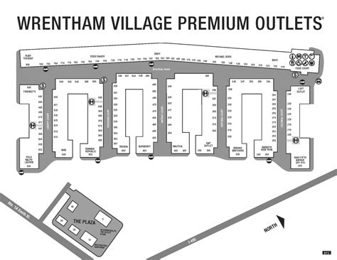 33 Wrentham Outlets Store Map Maps Database Source
