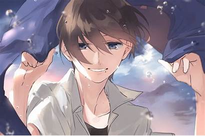Anime Boy Smiling Wallpapers Smile Desktop Chromebook