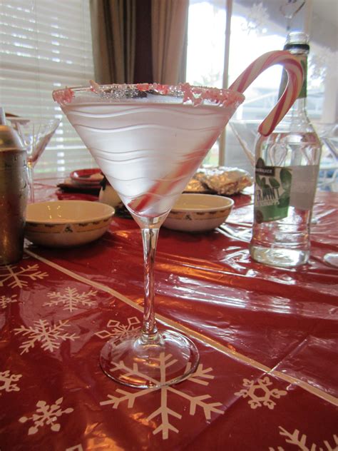 Peppermint Schnapps And Vanilla Vodka Martinimerry Christmas