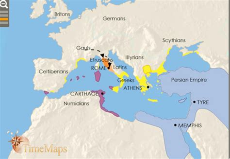 Roman Empire 390 Bc Roman History History Carthage Map