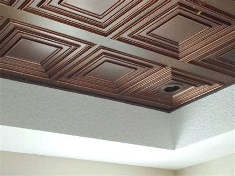 Interlocking tiles can create an elaborate, decorative pattern. Buy Decorative Ceiling Tiles for Your Home | Decorative ...