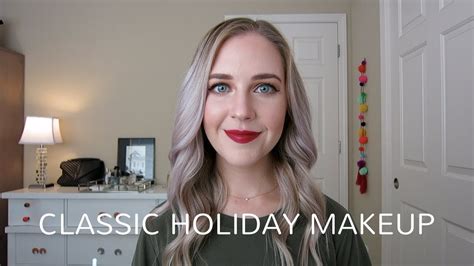 Classic Holiday Makeup Red Lip Tutorial Youtube