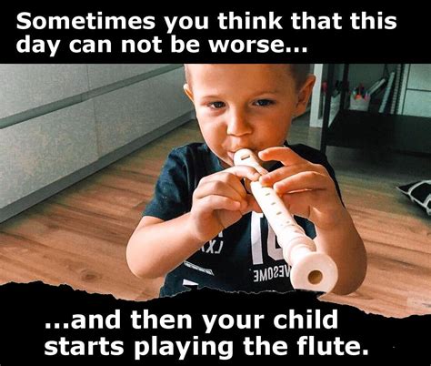 Funny Child With A Flute Funny Band Memes Funny Kids Band Humor