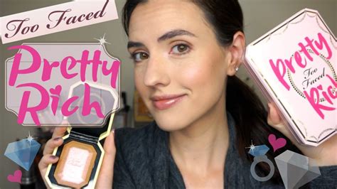 New Too Faced Pretty Rich Collection Swatches Of Everything 2 Tutorials Youtube