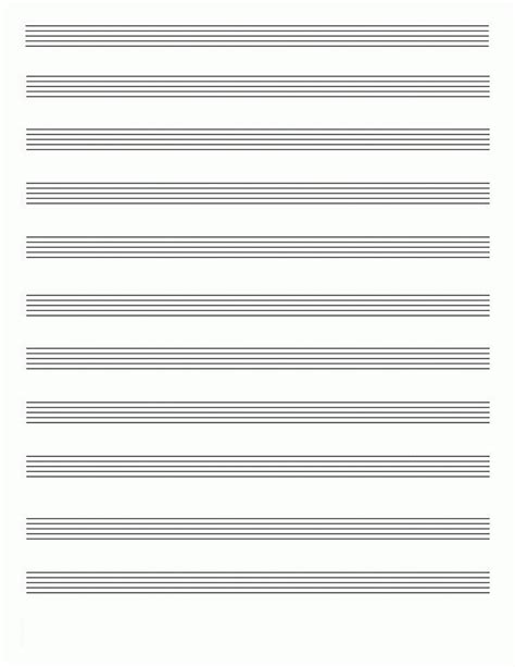 Blank Printable Sheet Music With These Free Blank Sheet Music Templates
