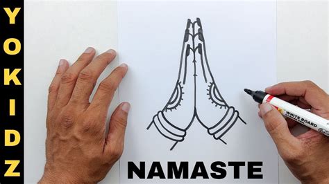 How To Draw Namaste Hands Namaste Hands For Diwali Youtube