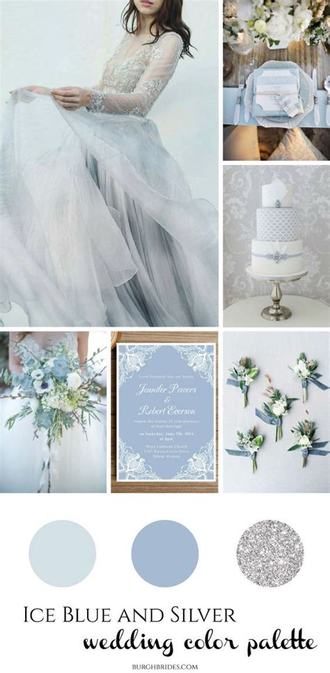 Ice Blue And Silver Wedding Inspiration Silver Wedding Theme Silver