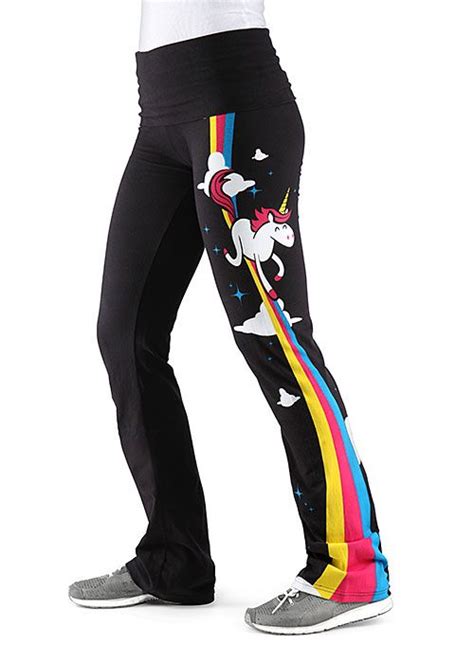 Unicorn Rainbow Yoga Pants Yoga Pants Geeky Clothes Clothes