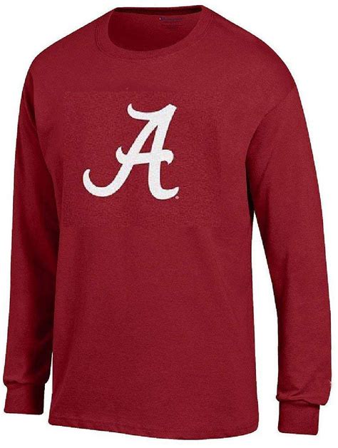 Youth Alabama Crimson Tide Crimson Team Logo Long Sleeve T Shirt Ebay