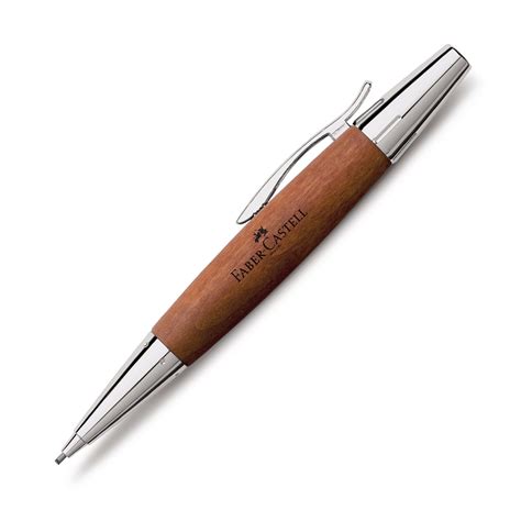 Faber Castell E Motion Mechanical Pencil Wood And Chrome Brown 138382