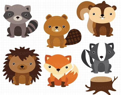 Forest Animals Vector Clipart Svg Animal Clipart Clip Art Forest