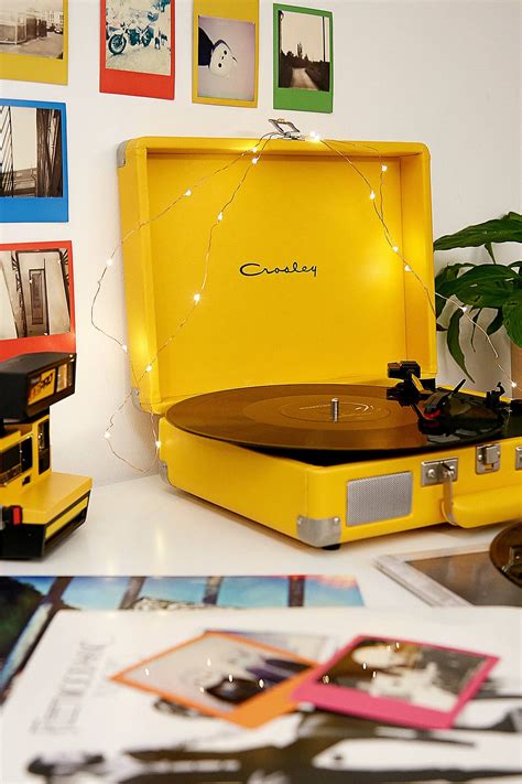 Shop Crosley Cruiser Yellow Bluetooth Vinyl Record Player At Urban