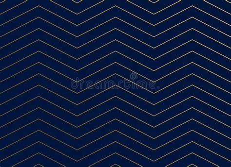 Blue Chevrion Sashiko Pattern Background In Zigzag Style Stock Vector