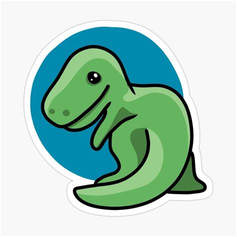 Cute Dinosaur Sticker By Pixelpixelpixel Dinosaur Stickers Cute