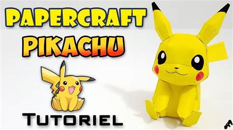 Papercraft Pikachu Tutoriel Pokemon Youtube