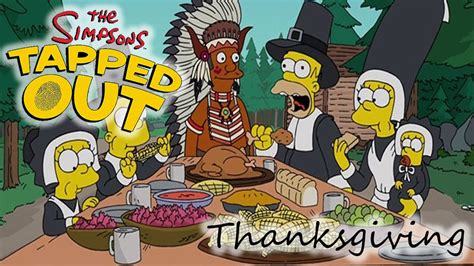 The Simpsons Tapped Out Thanksgiving 2015 Review Youtube