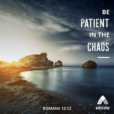 Is Chaos Knocking On Your Door Meditate On Romans 1212 Romans 12