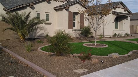 Desert Landscaping Ideas With Pavers And Artificial Turf Synthetic