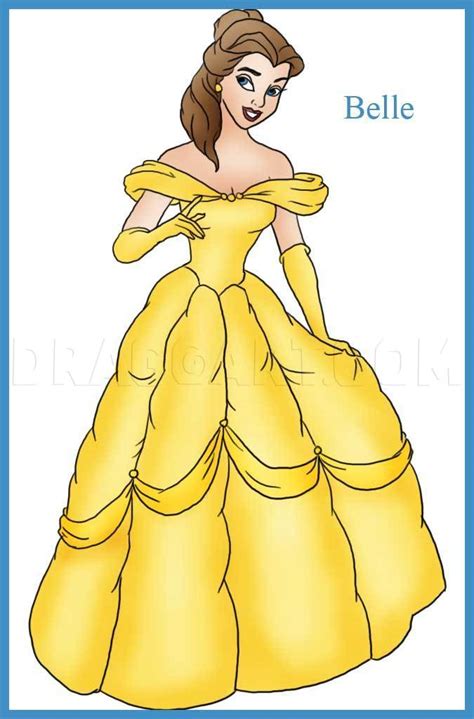 Please follow my daily drawing videos. How To Draw Belle, Step by Step, Drawing Guide, by Dawn ...