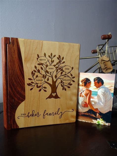Personalised wooden wedding photo album. Custom Engraved wood Photo Album Personalized photo album | Etsy in 2020 | Personalized photo ...