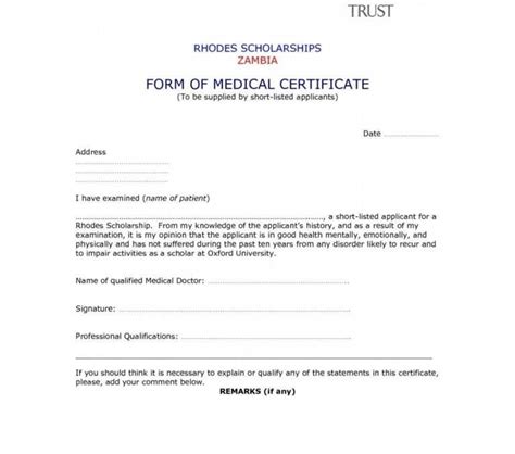 Medical Health Certificate Format With Regard To
