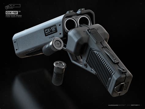The Dx 12 Punisher Is A Double Barreled Shotgun Pistol From The Future