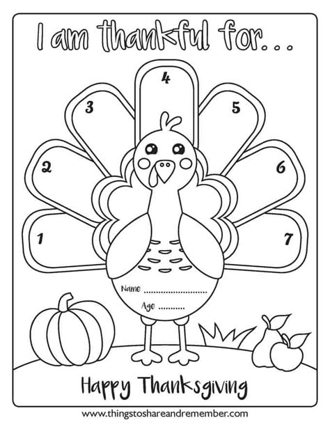 Thanksgiving Coloring Pages I Am Thankful For 1 460x327 Thankful