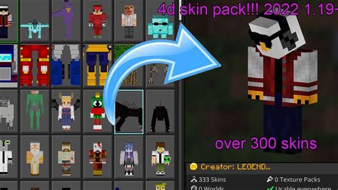 How To Get 4d5d Skins Minecraft Bedrock Edition 2022 119 Youtube