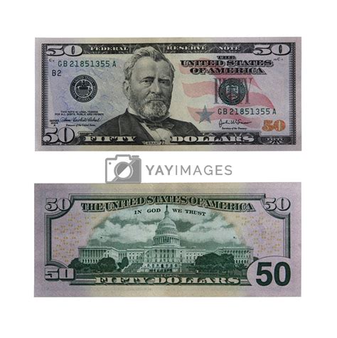 Fifty Dollars Bill With Path By Klikk Vectors And Illustrations Free